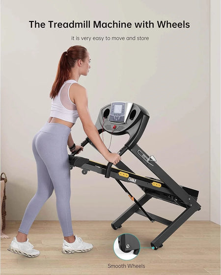 Caminadora Con Inclinación Plegable Con Inclinación Automática De 12 Niveles 2.5Hp Potencia 8.5Mhp Velocidad Máquina De Running 15 Programas De Entrenamiento Preestablecidos Caminadora Eléctrica Para Uso En El Hogar