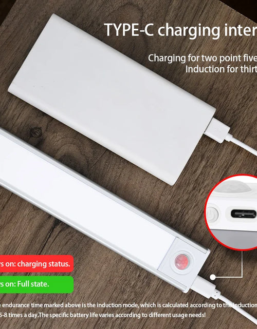 Load image into Gallery viewer, Night Light Led Light under Cabinet Light Motion Sensor Night Light Closet Light Cabinet Kitchen Lighting Magnetic Night Light
