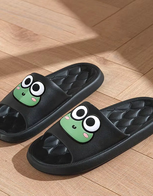 Load image into Gallery viewer, Summer Beach Slides Bathroom anti Slip Slipper Non-Slip Home Flip Flops Cartoon Frog Soft Sandals
