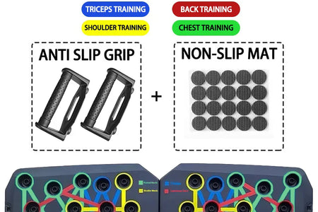 Push-Up Board Set Portable Multifunctional Push-Up Bar Foldable Fitness Equipment for Chest Abdomen Arms/Back Training