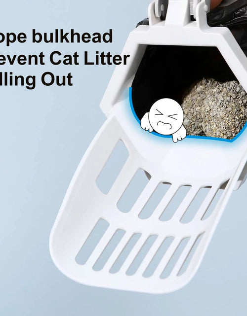 Load image into Gallery viewer, 3-In-1 Cat Litter Scoop with Holdor - Large Portable Integrated Cat Litter Scooper with 200 Refill Bags Kitty Litter Scoop Shovel for 1~2 Cats or Kitten (Yellow)
