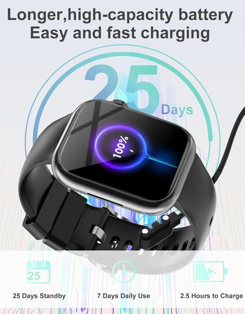 Load image into Gallery viewer, Smart Watch Answer/Make a Call Bluetooth Smart Watch for IOS Android Men'S and Women'S Watch Black
