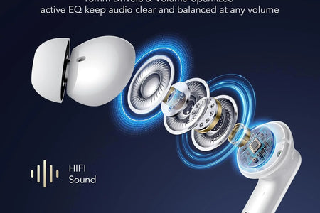 Wireless Earbud, 5.4 Bluetooth Headphones in Ear Stereo Bass Earphones Noise Cancelling Earbuds 36H Dual Mic Call, LED Display IP7 Waterproof Sport Headset for Android Ios