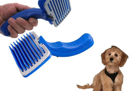 Self Cleaning Slicker Brush Dog Cat Pet Grooming Brush Shedding Brush Comb Rake