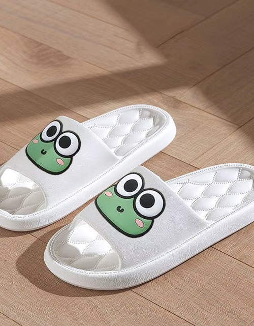 Load image into Gallery viewer, Summer Beach Slides Bathroom anti Slip Slipper Non-Slip Home Flip Flops Cartoon Frog Soft Sandals
