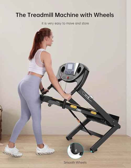 Load image into Gallery viewer, Caminadora Con Inclinación Plegable Con Inclinación Automática De 12 Niveles 2.5Hp Potencia 8.5Mhp Velocidad Máquina De Running 15 Programas De Entrenamiento Preestablecidos Caminadora Eléctrica Para Uso En El Hogar
