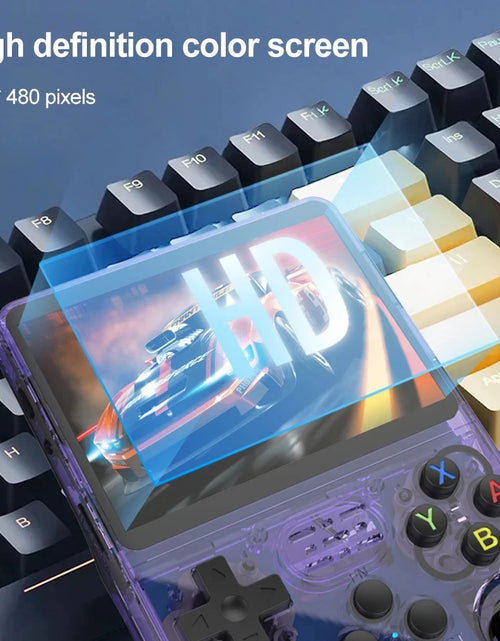 Load image into Gallery viewer, R36S Handheld Game Console 3.5 Inch IPS Screen Retro Game Console Linux System Screen Portable Pocket Video Player
