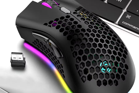 BM600 Wireless Mouse Luminescent Desktop Computer Laptop Universal Rechargable Lightweight Ergonomics Game E-Sports Mouses