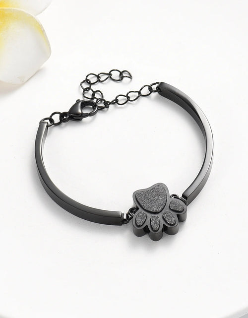 Load image into Gallery viewer, Joyería De Cremación De Mascotas Para Cenizas Para Perro/Gato, Pulsera De Urna De Recuerdo Para Mujer Y Hombres, Regalo Conmemorativo De Acero Inoxidable Para La Pérdida De Un Querido Amigo Peludo Con Kit De Relleno Y Caja De Regalo
