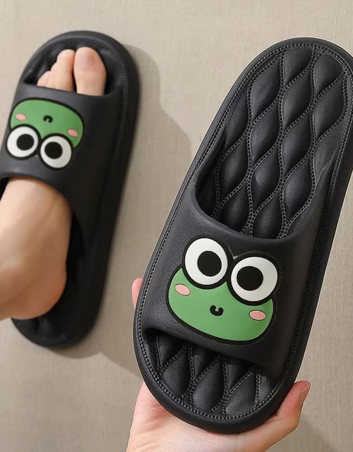 Load image into Gallery viewer, Summer Beach Slides Bathroom anti Slip Slipper Non-Slip Home Flip Flops Cartoon Frog Soft Sandals
