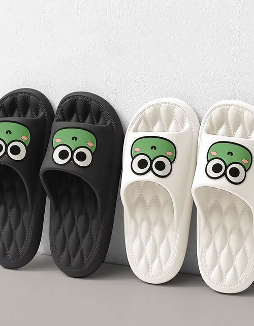 Load image into Gallery viewer, Summer Beach Slides Bathroom anti Slip Slipper Non-Slip Home Flip Flops Cartoon Frog Soft Sandals

