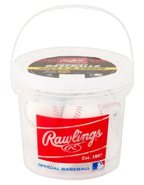 Load image into Gallery viewer, | Official League Recreational Use Practice Baseballs | Youth/8U | OLB3 | Bucket | 8 Count
