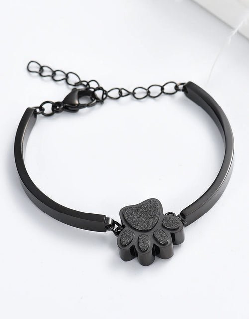 Load image into Gallery viewer, Joyería De Cremación De Mascotas Para Cenizas Para Perro/Gato, Pulsera De Urna De Recuerdo Para Mujer Y Hombres, Regalo Conmemorativo De Acero Inoxidable Para La Pérdida De Un Querido Amigo Peludo Con Kit De Relleno Y Caja De Regalo
