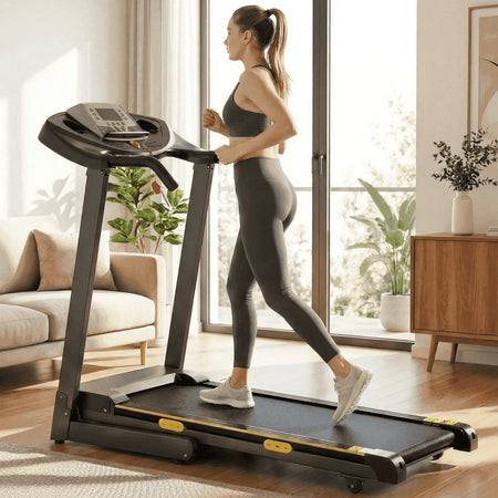Caminadora Con Inclinación Plegable Con Inclinación Automática De 12 Niveles 2.5Hp Potencia 8.5Mhp Velocidad Máquina De Running 15 Programas De Entrenamiento Preestablecidos Caminadora Eléctrica Para Uso En El Hogar