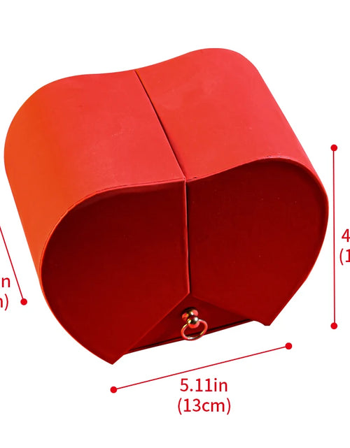 Load image into Gallery viewer, Gift for Women Eternal Rose Gift Box /W Heart Necklace I Love You to the Moon and Back Flower Jewelry Box for Valentine Wedding
