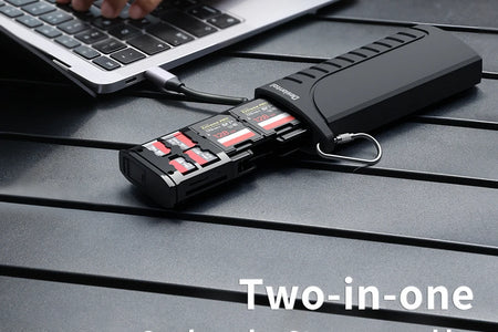 Desiontal DK-10 High-Speed SD Card Reader USB 3.1 Type-C SD/TF/SIM Card Carrying Case for Cameras, Smartphones, Drones