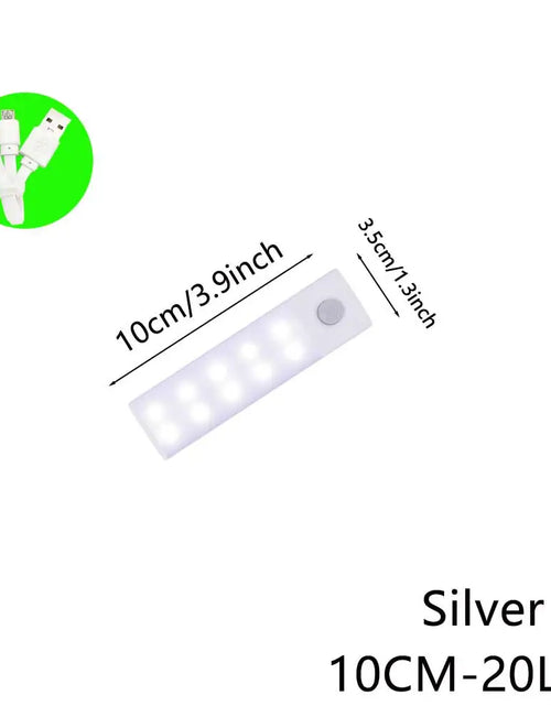 Load image into Gallery viewer, Night Light Led Light under Cabinet Light Motion Sensor Night Light Closet Light Cabinet Kitchen Lighting Magnetic Night Light
