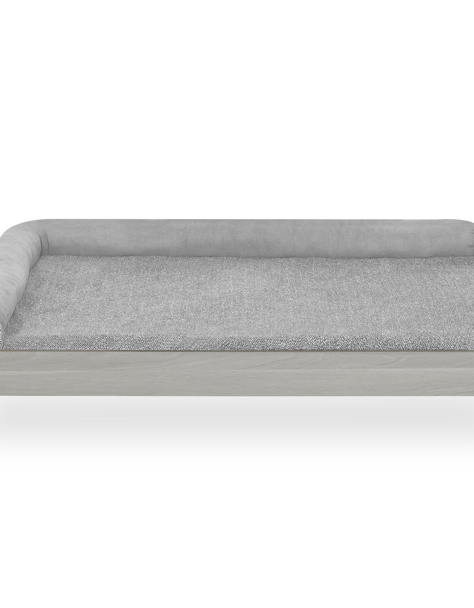 Asher Wooden Pet Bed with Mattress | Large to Extra Large Pet Bed with Mattress | Elevated Pet Bed | Greenguard Gold Certified Wooden Pet Bed