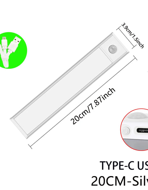 Load image into Gallery viewer, Night Light Led Light under Cabinet Light Motion Sensor Night Light Closet Light Cabinet Kitchen Lighting Magnetic Night Light

