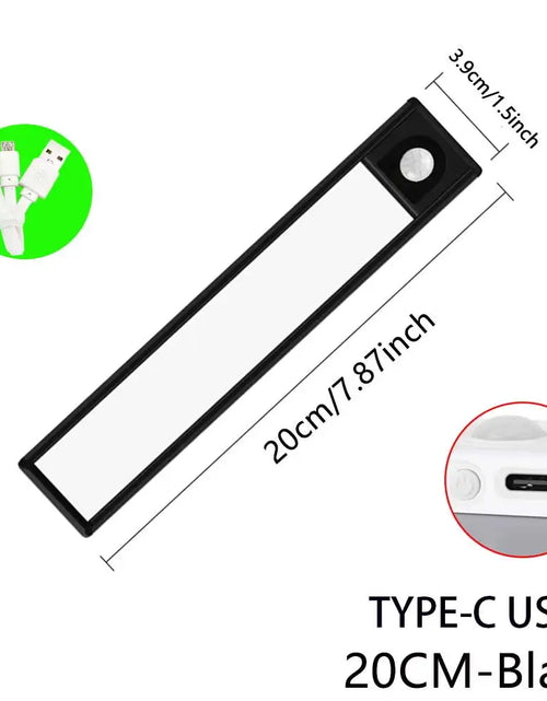 Load image into Gallery viewer, Night Light Led Light under Cabinet Light Motion Sensor Night Light Closet Light Cabinet Kitchen Lighting Magnetic Night Light
