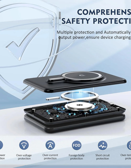 Load image into Gallery viewer, Wireless Charger for Iphione: 3 in 1 Foldable Charging Station Compatible for Iphone 15/14/13/Pro/Max&amp; Iwatch Series&amp; Airpods 3/2/Pro, Black
