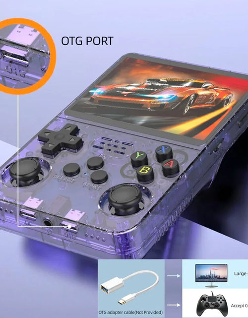 Load image into Gallery viewer, R36S Handheld Game Console 3.5 Inch IPS Screen Retro Game Console Linux System Screen Portable Pocket Video Player
