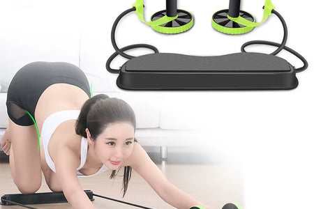 Ab Roller for Abs Workout Multifunctional Thicker No Noise Ab Roller Wheel Exercise Equipment Easy to Use Ab Roller Body Shaping