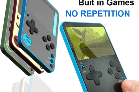 Handheld Game Console 500 Classic Games LCD Portable Retro Video Mini Game Console Rechargeable Great Gift for Kids and Adults