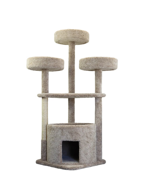 Load image into Gallery viewer, Prestige Cat Trees 130014-Beige Main Coon Cat House Cat Tree
