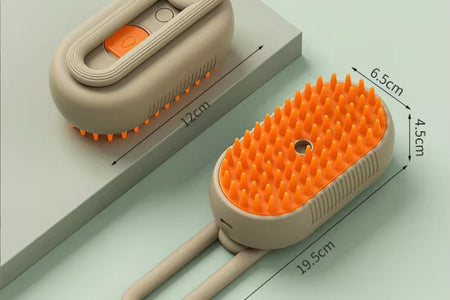 New Pet Spray Comb for Cats and Dogs Pet Electric Spray Hair Removal Comb One Key Spray Anti-Flying Massage Brush, Clean Massage