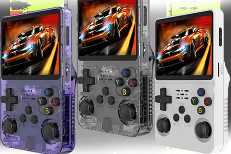 R36S Handheld Game Console 3.5Inch IPS Screen 128G Classic Retro Games Consoles Arkos System Portable Pocket Video Game Player