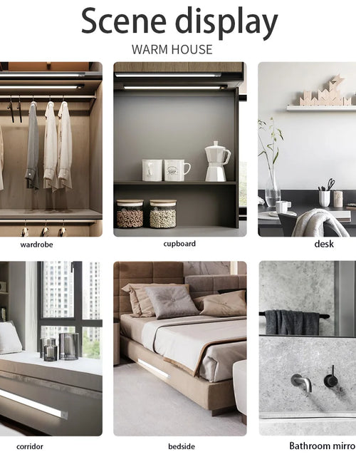 Load image into Gallery viewer, Night Light Led Light under Cabinet Light Motion Sensor Night Light Closet Light Cabinet Kitchen Lighting Magnetic Night Light
