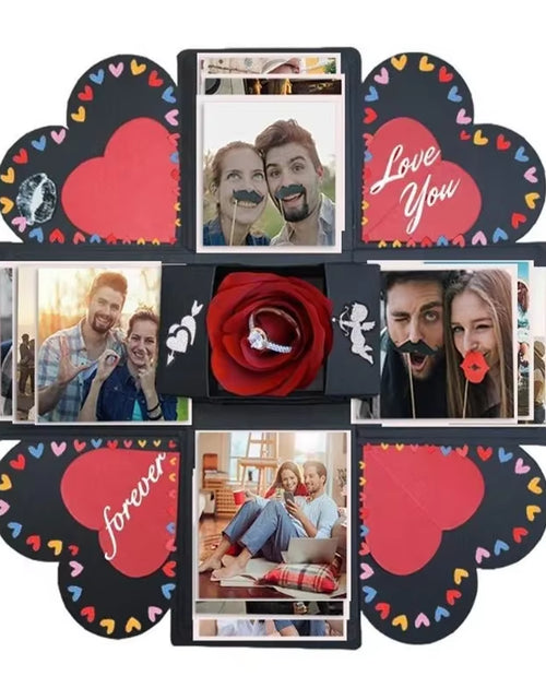 Load image into Gallery viewer, DIY Explosion Photo Album Gift Box Storage Box Valentine'S Day Surprise Gift Box Romantic Couple Creative Gift
