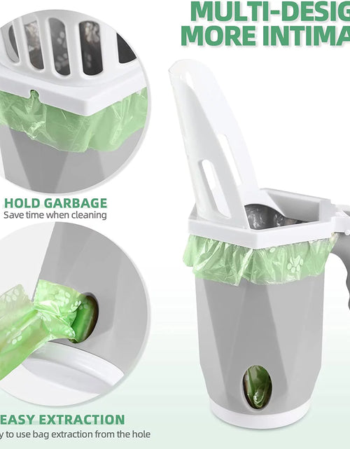 Load image into Gallery viewer, 3-In-1 Cat Litter Scoop with Holdor - Large Portable Integrated Cat Litter Scooper with 200 Refill Bags Kitty Litter Scoop Shovel for 1~2 Cats or Kitten (Yellow)
